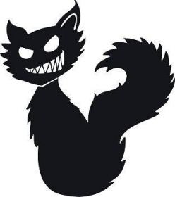 Tattoo šablónka - Black cat