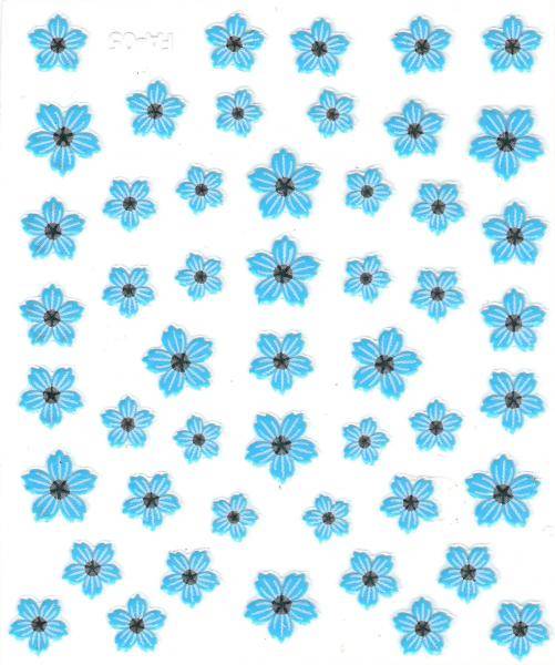 Flower Stickers - Krasuľka modrá