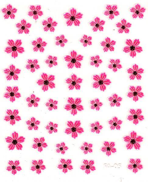 Flower Stickers - Krasuľka červená