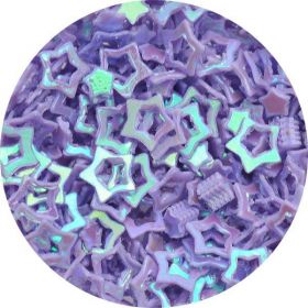 Konfety hviezdičky duté - 3. fialové hologram