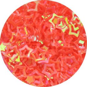Konfety hviezdičky duté - 5. červené hologram