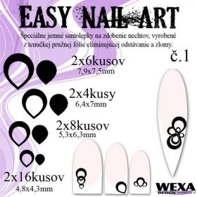 Easy Nail Art č. 1 - čierna