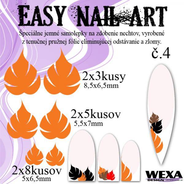 Easy Nail Art - tenučké samolepky na zdobenie nechtov