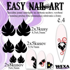 Easy Nail Art č. 4 - čierna