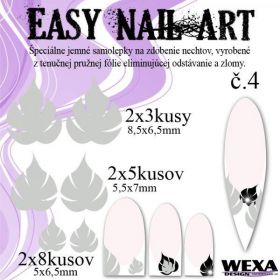 Easy Nail Art č. 4 - strieborná