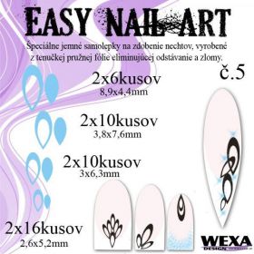 Easy Nail Art č. 5 - bledomodrá