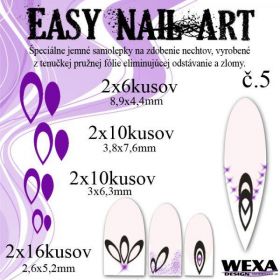 Easy Nail Art č. 5 - fialová