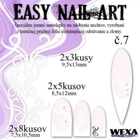 Easy Nail Art č. 7 - biela