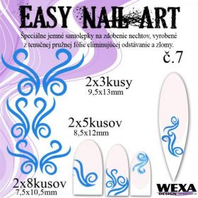 Easy Nail Art č. 7 - tmavomodrá