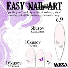 Easy Nail Art č. 9 - biela