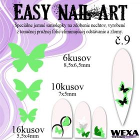 Easy Nail Art č. 9 - bledozelená