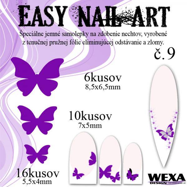 Easy Nail Art č. 9 - fialová