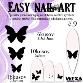 Easy Nail Art č. 9 - čierna