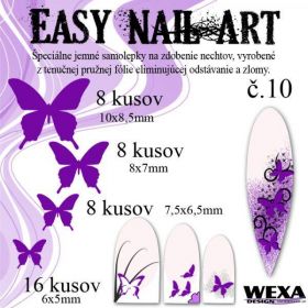Easy Nail Art č. 10 - fialová