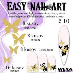 Easy Nail Art č. 10 - zlatá