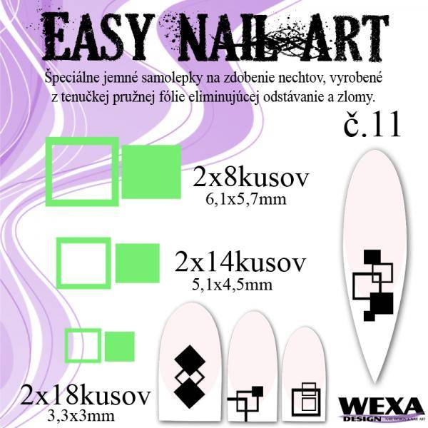 Easy Nail Art č. 11 - bledozelená