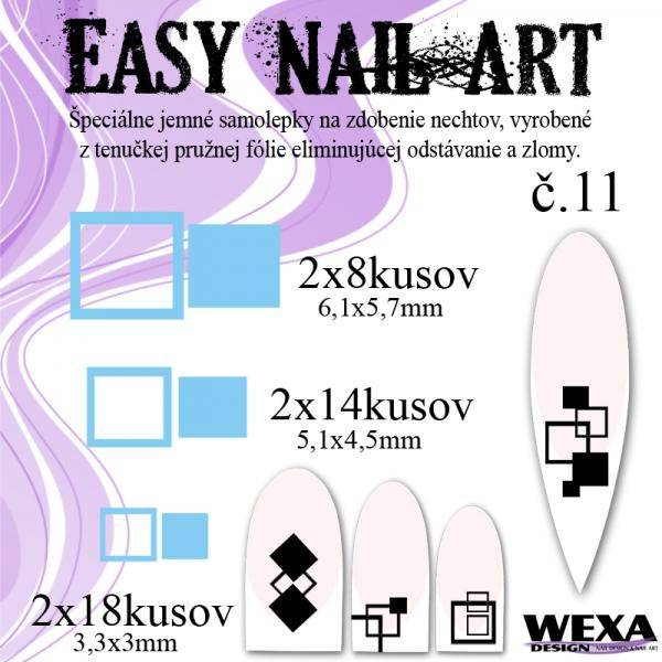 Easy Nail Art č. 11 - bledomodrá
