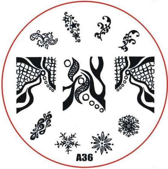 Platnička pre Stamping Nail Art A36