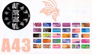 Platnička pre Stamping Nail Art A43
