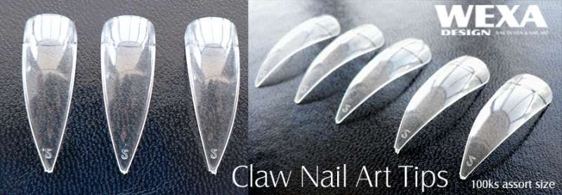 Claw Nail Art Tipy na nechty 100ks