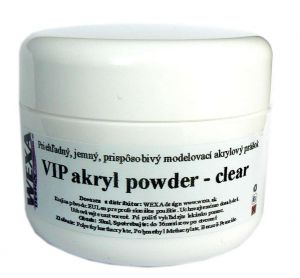 VIP Clear akryl powder - priehľadný akrylový prášok