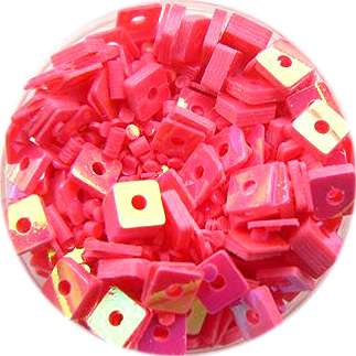 Konfety štvorčeky - 5. krikľavo ružové