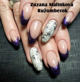 Farebný Glamour UV gel - Purplerita
