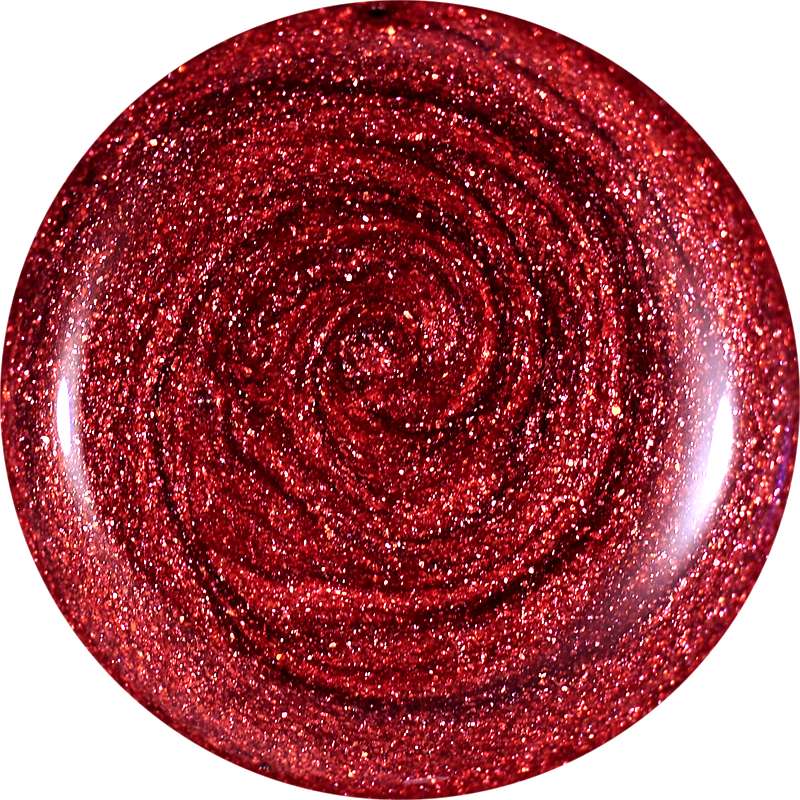 Farebný Glamour Cosmic UV gél - Atomic Red