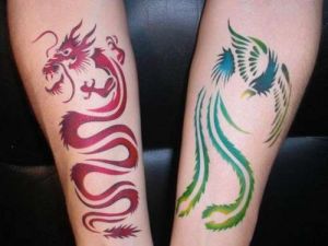 Airbrush Body Tattoo Color - Red