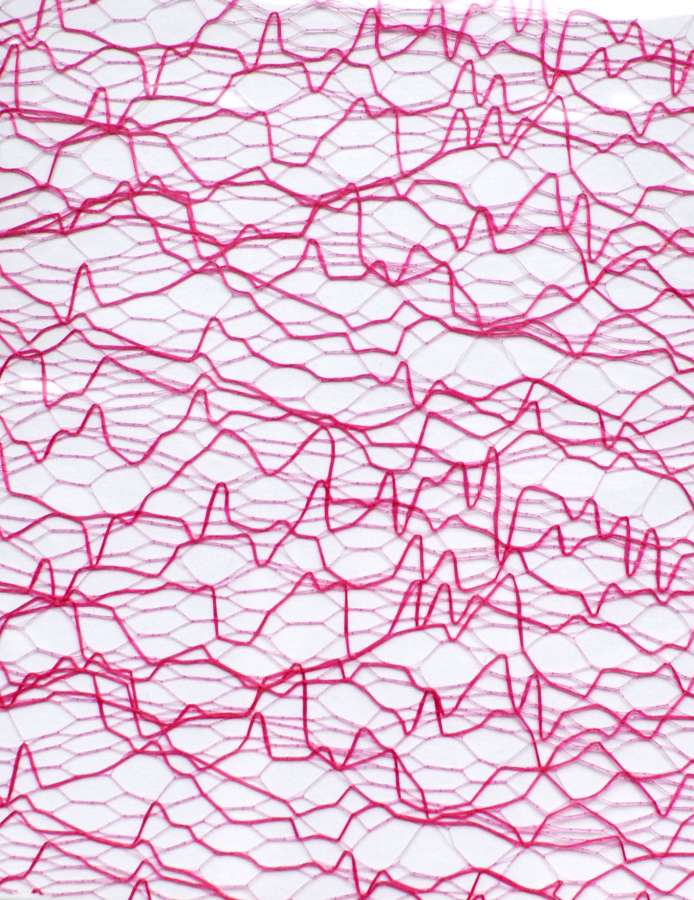 Sieťka na zdobenie nechtov - EKG Pink
