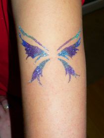Tattoo šablónka - Motýľ siluet-159
