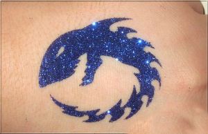 Tattoo šablónka - Shark circle