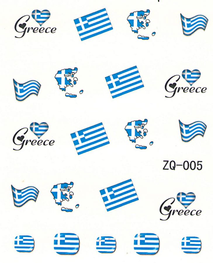 Vodolepky na nechty ZQ005 - Grécko
