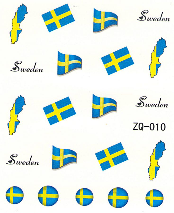 Vodolepky na nechty ZQ010 - Švédsko