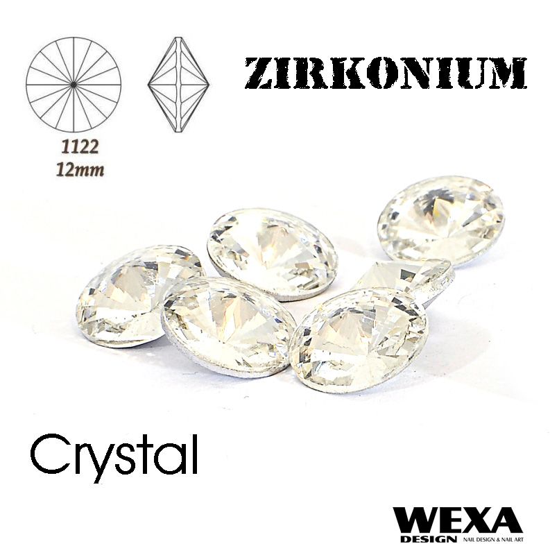ZIRKONIUM Rivoli 12mm - Crystal