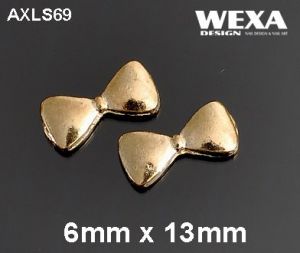 Crystal 3D Deco - AXLS69 - zlatá mašlička na nechty