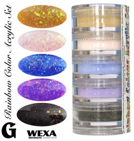Rainbow Color Set G - Sada akrylových práškov