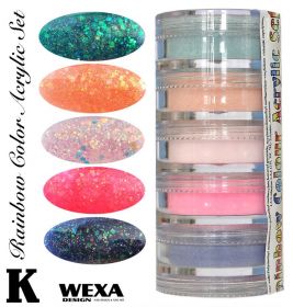 Rainbow Color Set K - Sada akrylových práškov