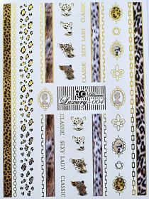 Luxury vodolepky gold L002 - Leopard
