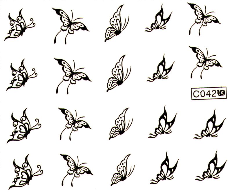 Vodolepky zlaté - C042 Motýle