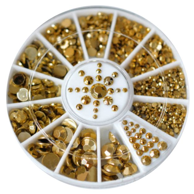 Zlaté kovové diamanty - kolotoč
