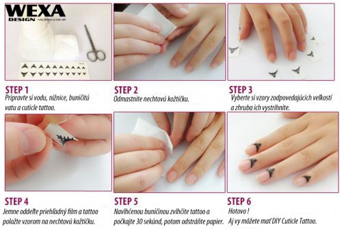 Cuticle Tattoo - Fingers Tattoo - Step by Step