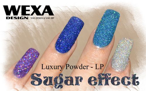 Sugar effect nails - luxury powder