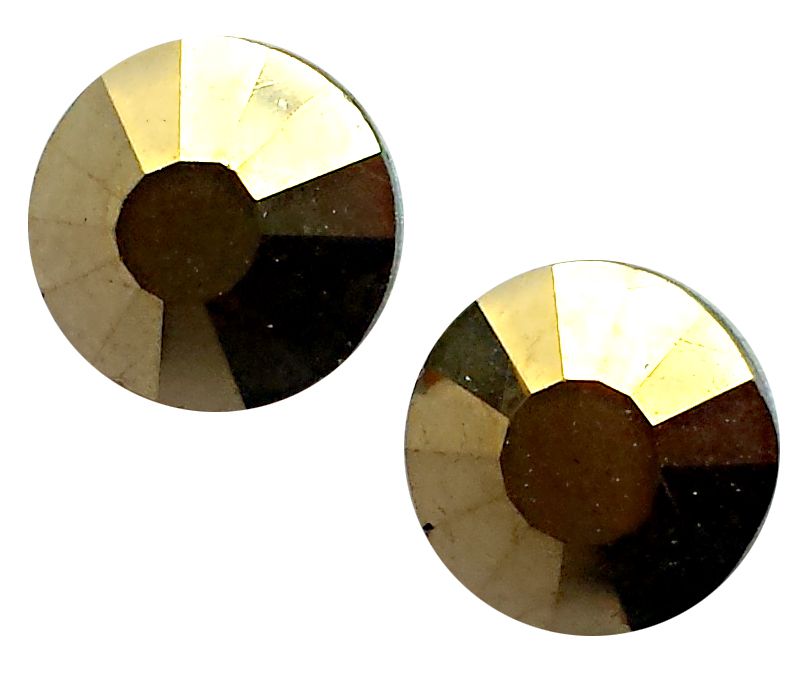 Zirkonium sklenené kamienky na nechty - Metallic Gold