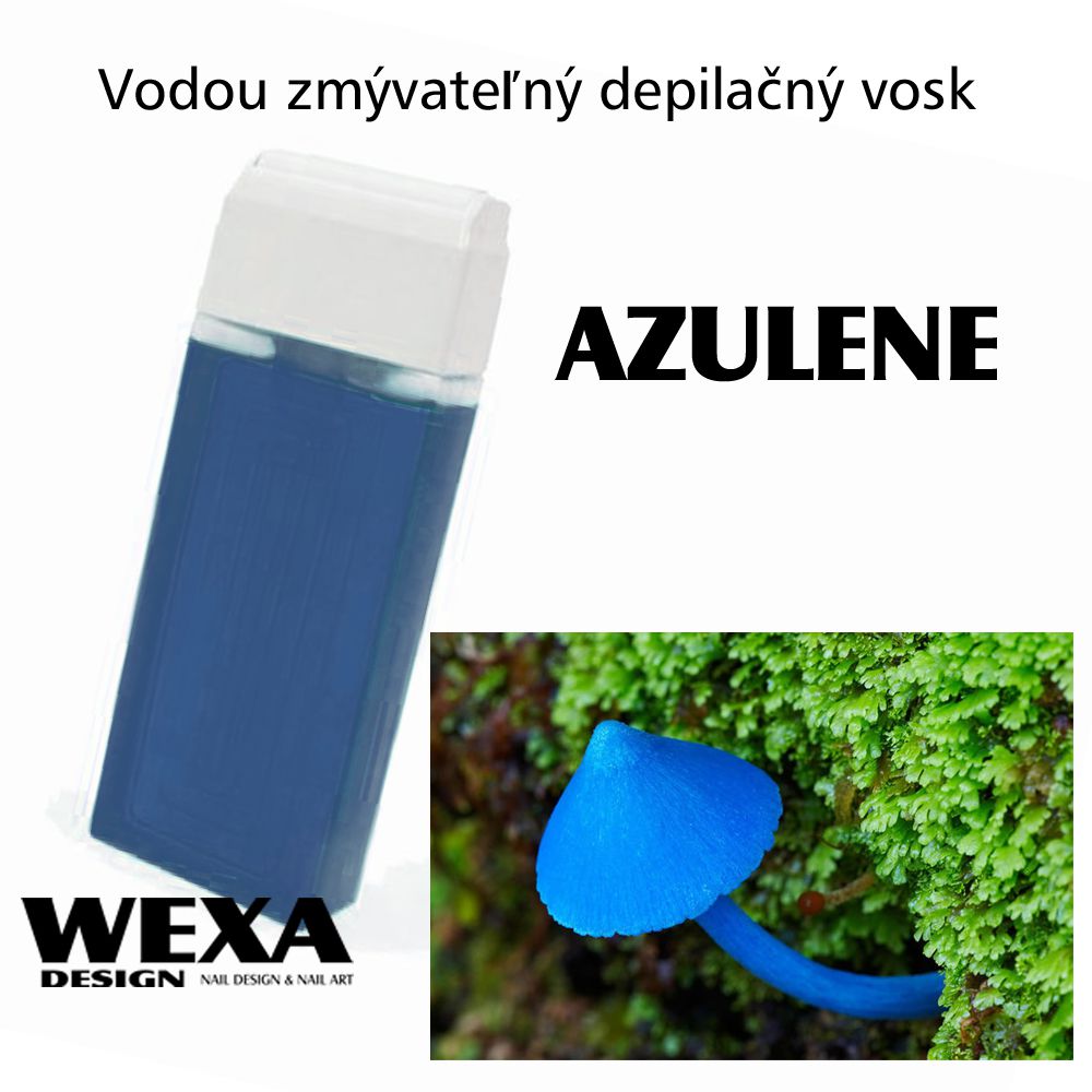 Vodou zmývateľný depilačný vosk - Azulene