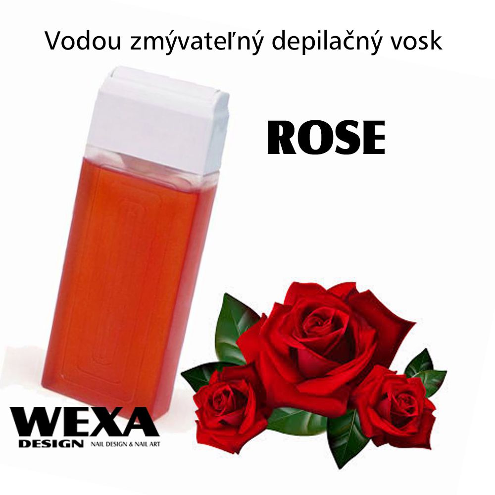 Vodou zmývateľný depilačný vosk - Rose