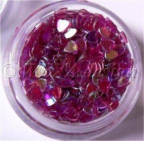 Konfety srdiečka - 20.ružovofialové aqua