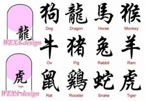 Nail Tattoos - Chinese Horoskop - 73