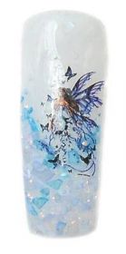 Nail Tattoos - Butterfly Fairy Blue L -7