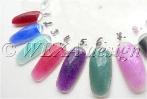 Farebný akryl s kúskami perlete - P1